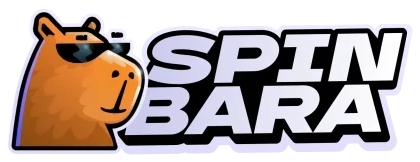 Animiertes Spinbara-Logo: blinzelndes Wasserschwein mit Sonnenbrille neben dem Schriftzug